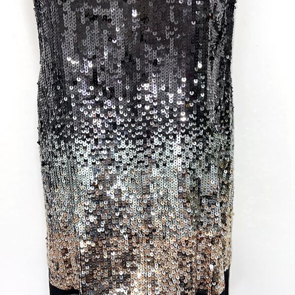 BCBG MAXAZRIA Dress Sequins Overlay Excellent Vintage. Very Gatsby Sz Sm - Picture 6 of 8